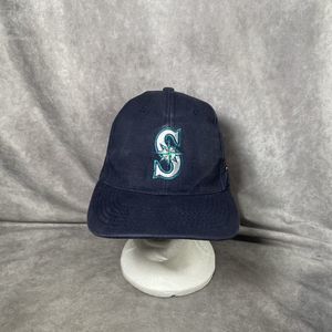 Seattle Mariners Navy Blue men’s Adjustable Embroidered Hat Key Bank Strapback